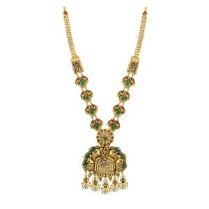 Antique Peacock Long Necklace