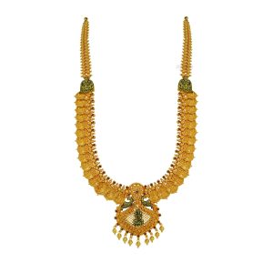 Dual Tone Kasu Long Necklace