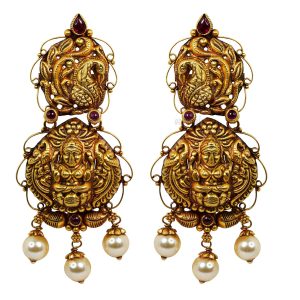 Antique Peacock Earrings