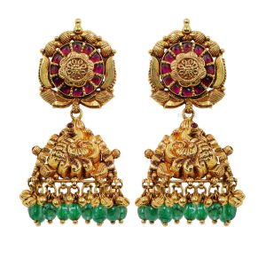 Traditional Antique Paksha Jhumkas