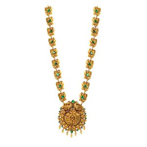 Emerald Peacock Long Necklace