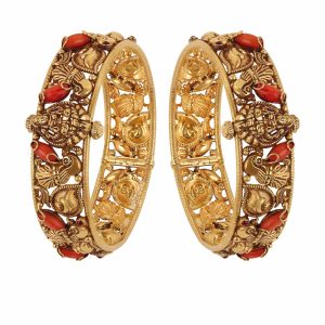 Women Antique Coral Designer Bangles