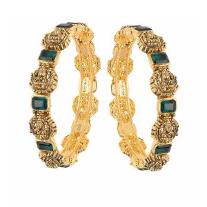 Women Antique Emerald lakshmi Bangles