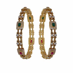 Women Bridal Real Stone Bangles