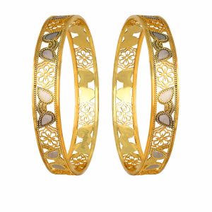 Rhodium Gold Womens Bangle