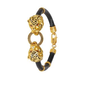 Mens Gold Tiger Bracelet