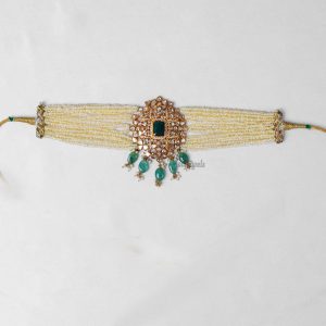 Pearls And Emerald Choker