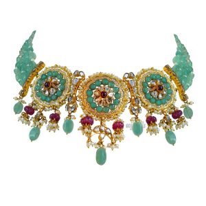 Emerald Round Choker