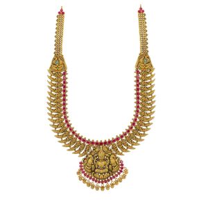 Vriha Ruby Lakshmi Long Necklace