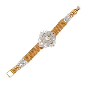 Gold Swarovski watch