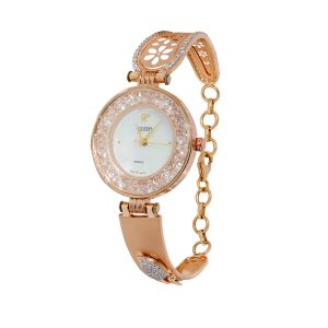 Trendy gold watch