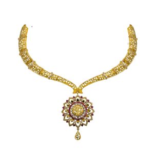 Antique Gold Short Necklace