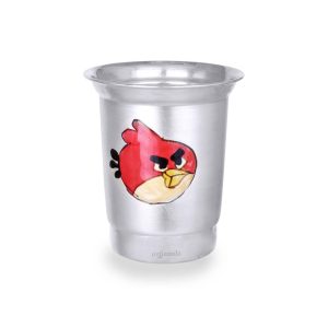 Silver Angry Bird Tumbler