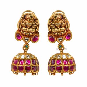 Lakshmi Kundan Polki jhumkas