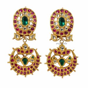 Kundan Polki grand earrings