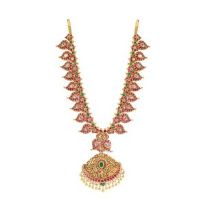 Bridal Kundan Polki maanga long necklace