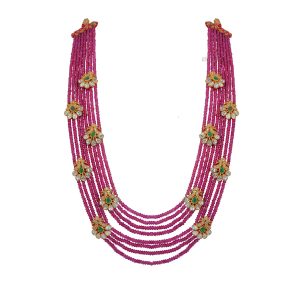 Ruby Layered Long Necklace