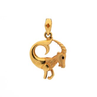 Goat Style Gold Pendant