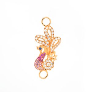 Peacock Stone Gold Pendant