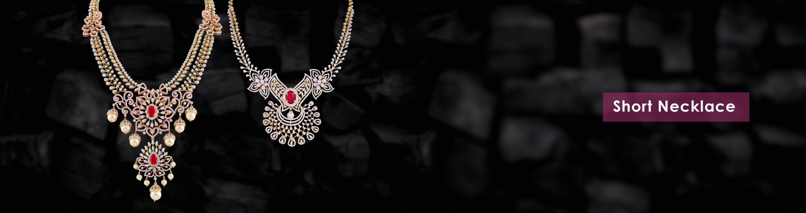 Short Necklace Diamond Women