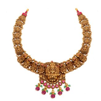 Traditional 916 Gold Goddess Nakshi Necklace