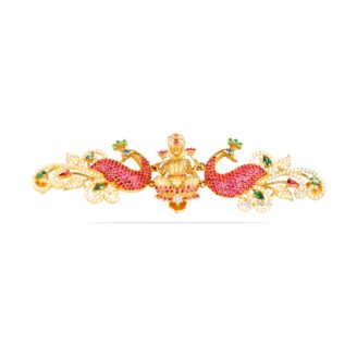 Casting Zircon Peacock Lakshmi Ottiyanam