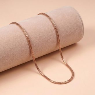 18k gold chain, minimalist gold necklace, 18 inch gold chain, everyday wear jewelry, solid gold sleek chain, OVJ Jewels, minimalist 18k jewelry, gold layering necklace, high-quality gold chain India.