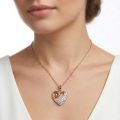 18kt gold jewelry online, romantic gold heart necklace for women, everyday wear gold pendant, 2cm gold heart charm, rose gold swirl heart pendant.