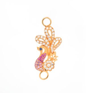 Peacock Stone Gold Pendant