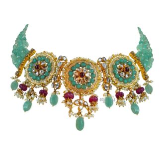 Emerald Round Choker