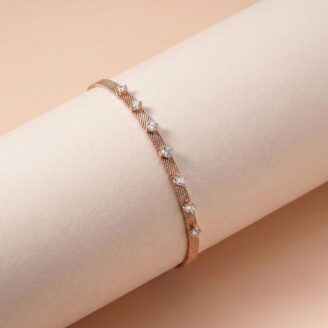 18k Gold Minimalist Mesh Bracelet