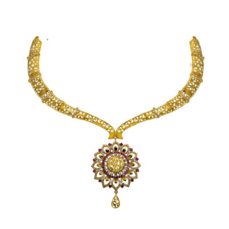 Antique Gold Short Necklace