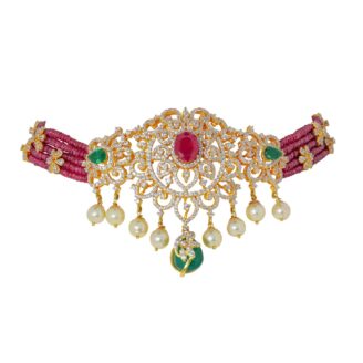 Ruby Gold Choker