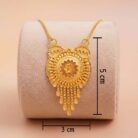 22k gold pendant, gold pendant design, traditional gold pendant, antique gold pendant, floral gold pendant, south indian pendant, bridal gold pendant, womens gold jewellery, fancy gold pendant, ethnic gold pendant, handmade gold pendant, designer gold pendant, gold chain pendant, OVJ Jewels,