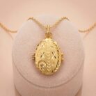 22k gold pendant, gold oval locket, oval pendant design, ladies gold pendant, 22 carat gold jewelry, traditional gold locket, floral gold pendant, designer gold pendant, engraved gold locket, gold necklace pendant, women's gold pendant, antique style gold pendant, oval locket pendant, gold jewelry online, ovj jewels, premium gold pendant