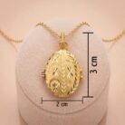 22k gold pendant, gold oval locket, oval pendant design, ladies gold pendant, 22 carat gold jewelry, traditional gold locket, floral gold pendant, designer gold pendant, engraved gold locket, gold necklace pendant, women's gold pendant, antique style gold pendant, oval locket pendant, gold jewelry online, ovj jewels, premium gold pendant