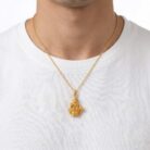 22k gold ayyappan pendant, lord ayyappa pendant gold, ayyappan swamy pendant, gold god pendant, sabarimala ayyappa pendant, traditional gold pendant, temple jewelry pendant, devotional gold jewelry, mens gold pendant, womens gold pendant, pure gold ayyappa pendant, 2