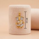 22k gold ganesha pendant, gold vinayagar pendant, lord ganesha pendant design, gold pendant for women, trendy ganpati pendant, cz gold pendant, traditional gold pendant, ovjjewels gold pendant, divine jewelry, gold pendant online india, stone ganesha pendant,