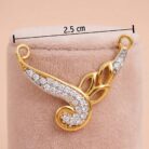 22k gold pendant, gold pendant design, ladies gold pendant, cz gold pendant, floral gold pendant, stone pendant design, trendy gold pendant, lightweight gold pendant, designer gold pendant, modern gold jewelry, womens gold pendant, daily wear pendant, fancy gold pendant, ovjjewels pendant