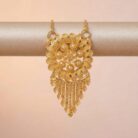 22k gold pendant, gold floral pendant, flower gold pendant, tassel gold pendant, ladies gold pendant design, traditional gold pendant, designer gold pendant, lightweight gold pendant, south indian gold jewellery, floral charm pendant, gold pendant for women, handmade gold pendant, fancy gold pendant, wedding jewellery pendant, hallmarked gold pendant, elegant gold pendant,