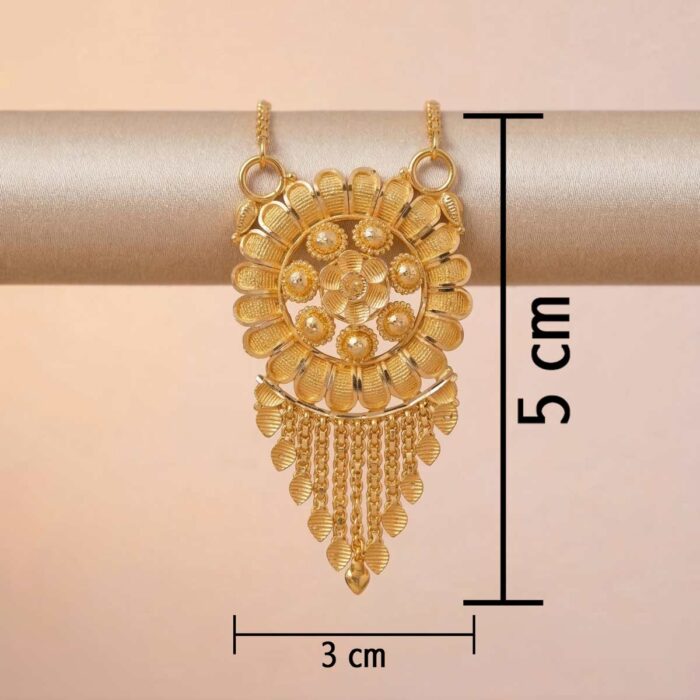 22k gold pendant, gold floral pendant, flower gold pendant, tassel gold pendant, ladies gold pendant design, traditional gold pendant, designer gold pendant, lightweight gold pendant, south indian gold jewellery, floral charm pendant, gold pendant for women, handmade gold pendant, fancy gold pendant, wedding jewellery pendant, hallmarked gold pendant, elegant gold pendant,