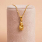 22k gold pendant, sai baba gold pendant, gold pendant design, lightweight gold pendant, small gold pendant, traditional gold pendant, daily wear pendant