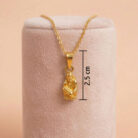 22k gold pendant, sai baba gold pendant, gold pendant design, lightweight gold pendant, small gold pendant, traditional gold pendant, daily wear pendant