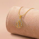 22k gold pendant, gold pendant design, ladies gold pendant, two tone gold pendant, drop pendant gold, teardrop gold pendant, lightweight gold pendant, fancy gold pendant, daily wear pendant, designer gold pendant, gold jewellery online, traditional gold pendant, modern gold pendant, women gold pendant, hallmark gold pendant,
