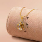 22k gold pendant, gold pendant design, ladies gold pendant, two tone gold pendant, drop pendant gold, teardrop gold pendant, lightweight gold pendant, fancy gold pendant, daily wear pendant, designer gold pendant, gold jewellery online, traditional gold pendant, modern gold pendant, women gold pendant, hallmark gold pendant,