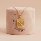 2k gold pendant, floral gold pendant, ladies gold pendant design, trendy gold pendant, lightweight gold pendant, rectangle pendant design, flower pendant gold, daily wear gold jewellery, stylish gold pendant for women, hallmark gold pendant, indian gold pendant design, modern gold pendant, traditional pendant design, elegant gold jewellery, ovjjewels, gold pendant online, women pendant collectio