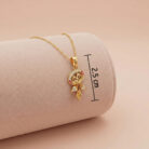22k gold pendant, floral gold pendant, flower pendant gold, designer gold pendant, stone pendant design, ladies gold pendant, gold pendant for women, ruby stone pendant, cz stone pendant, elegant gold jewelry, lightweight gold pendant, luxury gold pendant, trendy pendant design,
