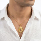 22k gold balaji pendant, tirupati balaji pendant gold, gold perumal pendant, lord venkateswara pendant, 22k temple jewellery, gold dollar pendant, traditional gold pendant, balaji dollar design, south indian gold jewellery, ladies gold pendant, gold pendant online india, religious gold pendant, stone gold pendant, designer gold pendant, ovjjewels, tirupati pendant gold,