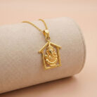 22k gold ganesha pendant, gold ganpati pendant, lord ganesha pendant gold, vinayagar pendant, gold religious pendant, 22k gold pendant design, gold temple jewellery, ganesha jewellery, spiritual gold pendant, gold pendant for men, gold pendant for women, ganpati pendant online, gold god pendant, premium gold pendant, traditional gold pendant, house frame ganesha pendant