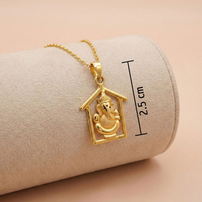 101-24L3205-C 22k gold ganesha pendant, gold ganpati pendant, lord ganesha pendant gold, vinayagar pendant, gold religious pendant, 22k gold pendant design, gold temple jewellery, ganesha jewellery, spiritual gold pendant, gold pendant for men, gold pendant for women, ganpati pendant online, gold god pendant, premium gold pendant, traditional gold pendant, house frame ganesha pendant